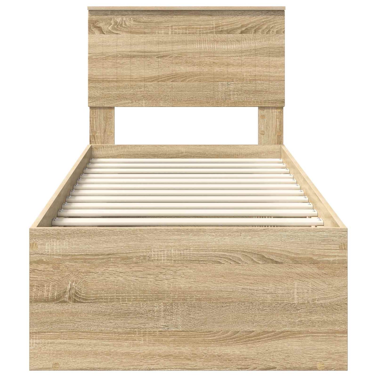 Struttura del letto Rovere Sonoma 75 x 190 cm Pino massello | homemem39