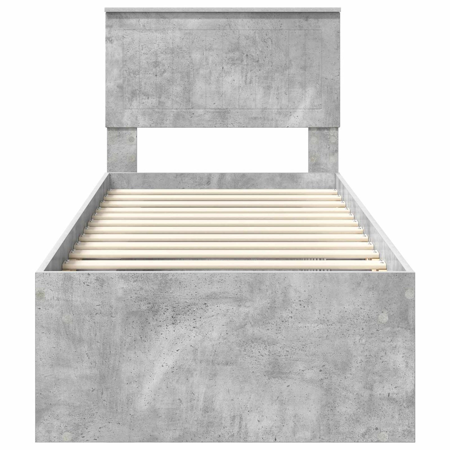 Struttura del letto Grigio Concretè 75 x 190 cm Pino massello