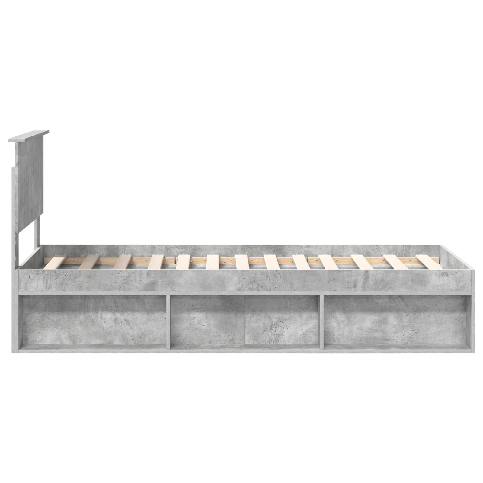 Struttura del letto Grigio Concretè 75 x 190 cm Pino massello | homemem39