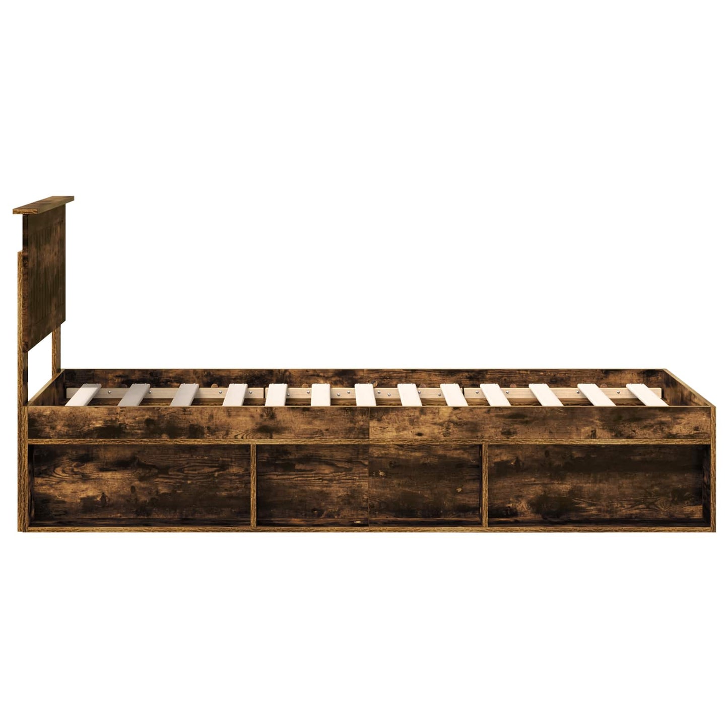Struttura del letto Rovere fumé 75 x 190 cm Pino massello | homemem39