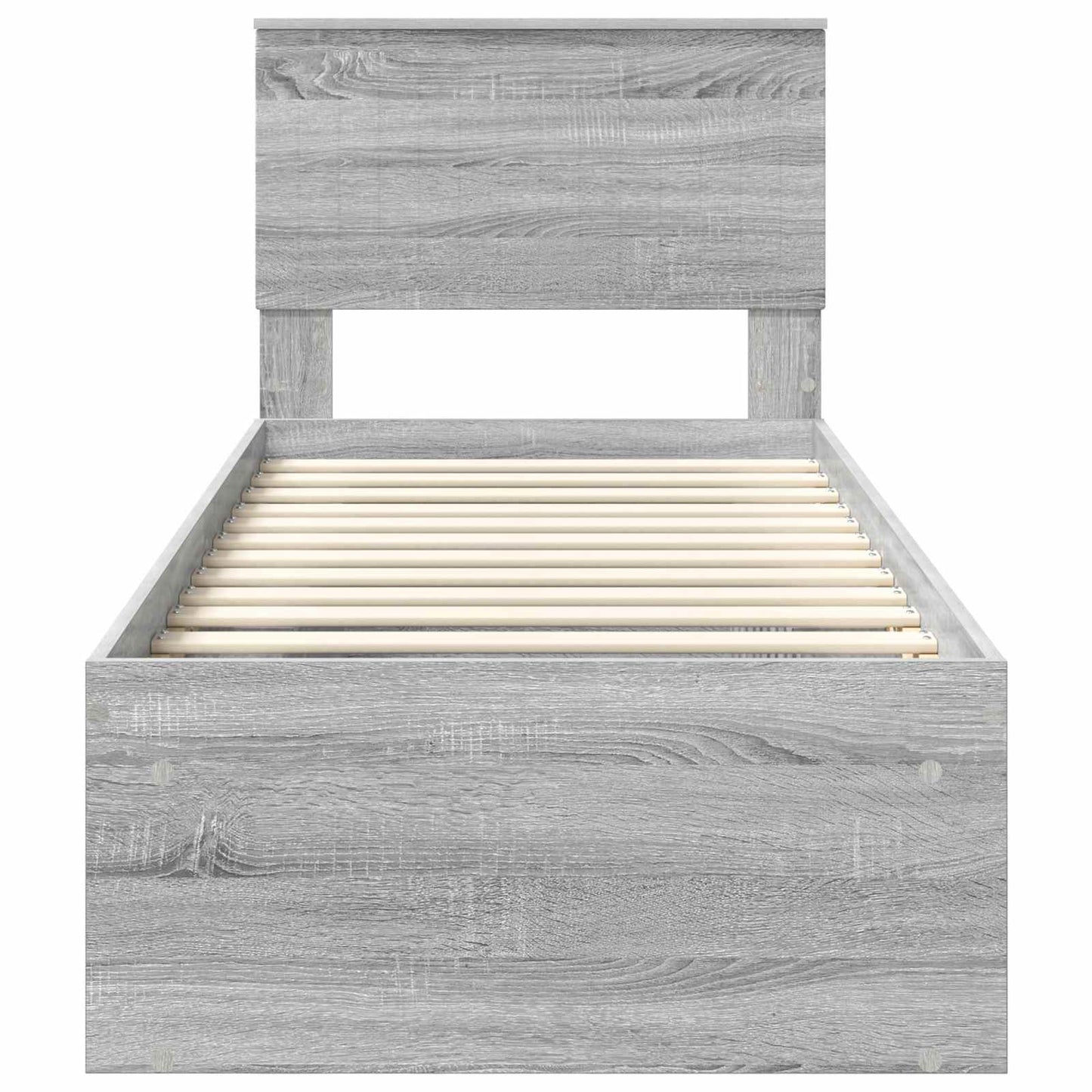 Struttura del letto Grigio Sonoma 75 x 190 cm Pino massello | homemem39