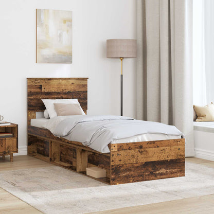 Struttura del letto Legno vecchio 75 x 190 cm Pino massello | homemem39