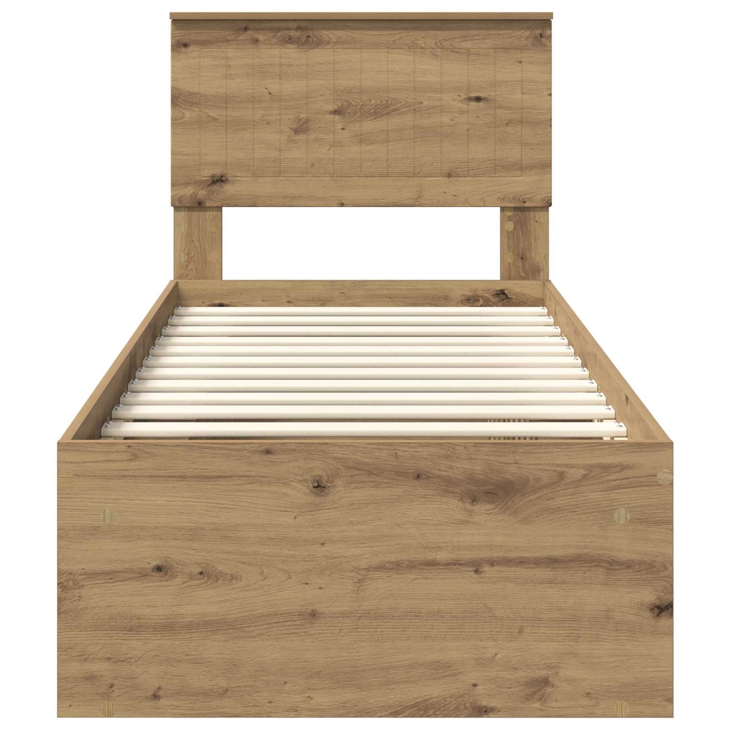 Struttura del letto con testiera Rovere Artigianale 75 x 190 cm | homemem39
