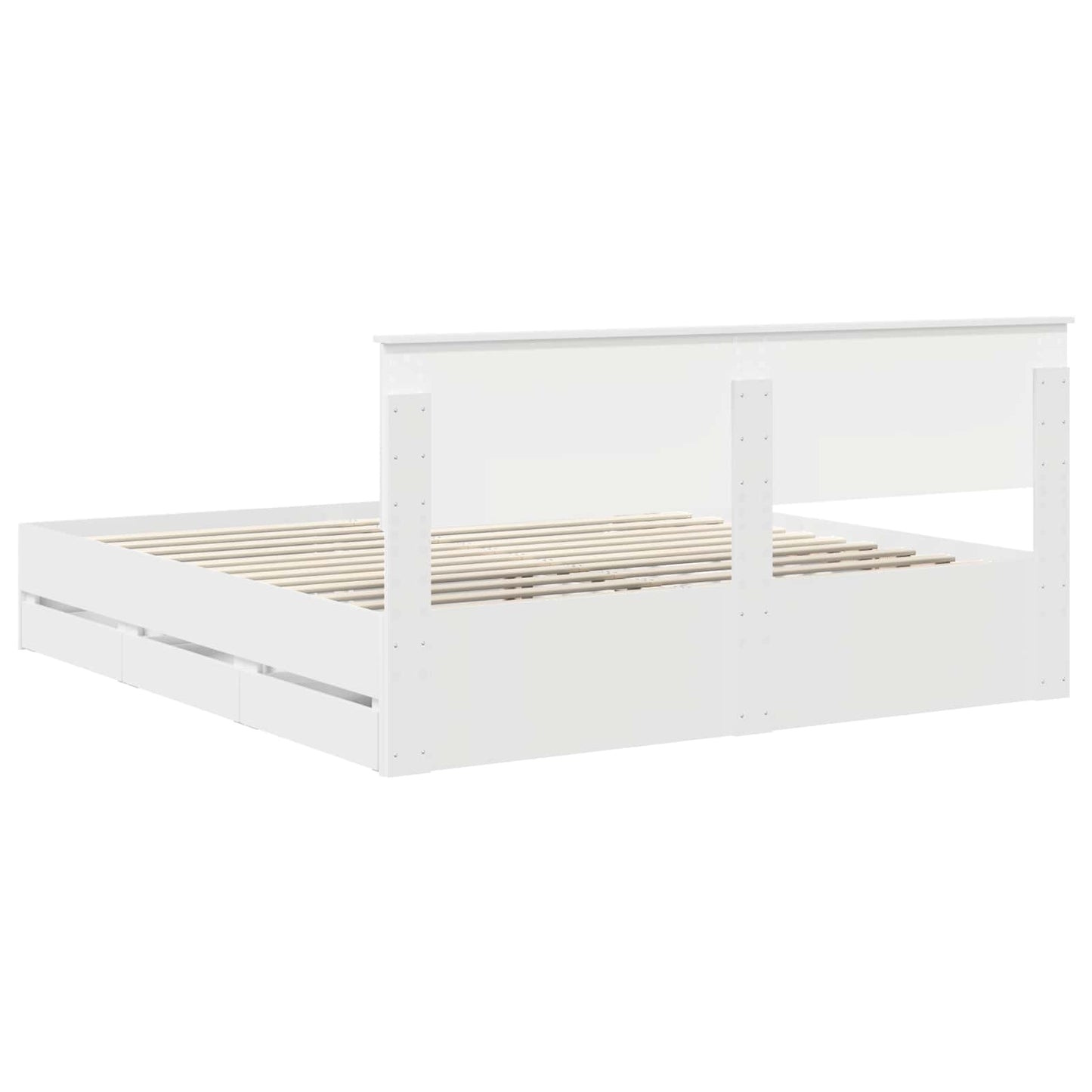 Struttura del letto Bianco 180 x 200 cm Legno Ingegnerizzato | homemem39