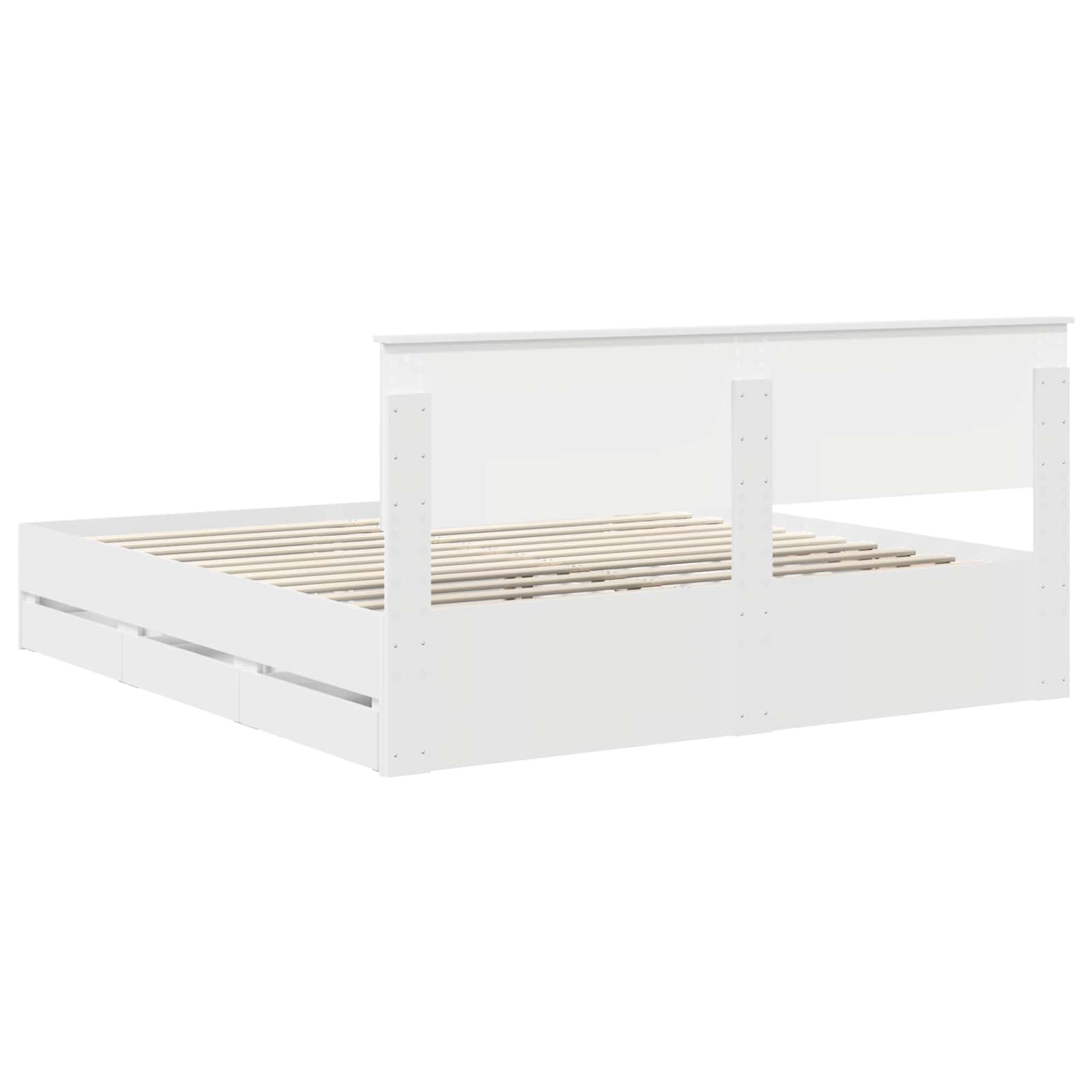 Struttura del letto Bianco 180 x 200 cm Legno Ingegnerizzato | homemem39