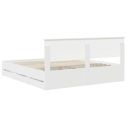 Struttura del letto Bianco 180 x 200 cm Legno Ingegnerizzato