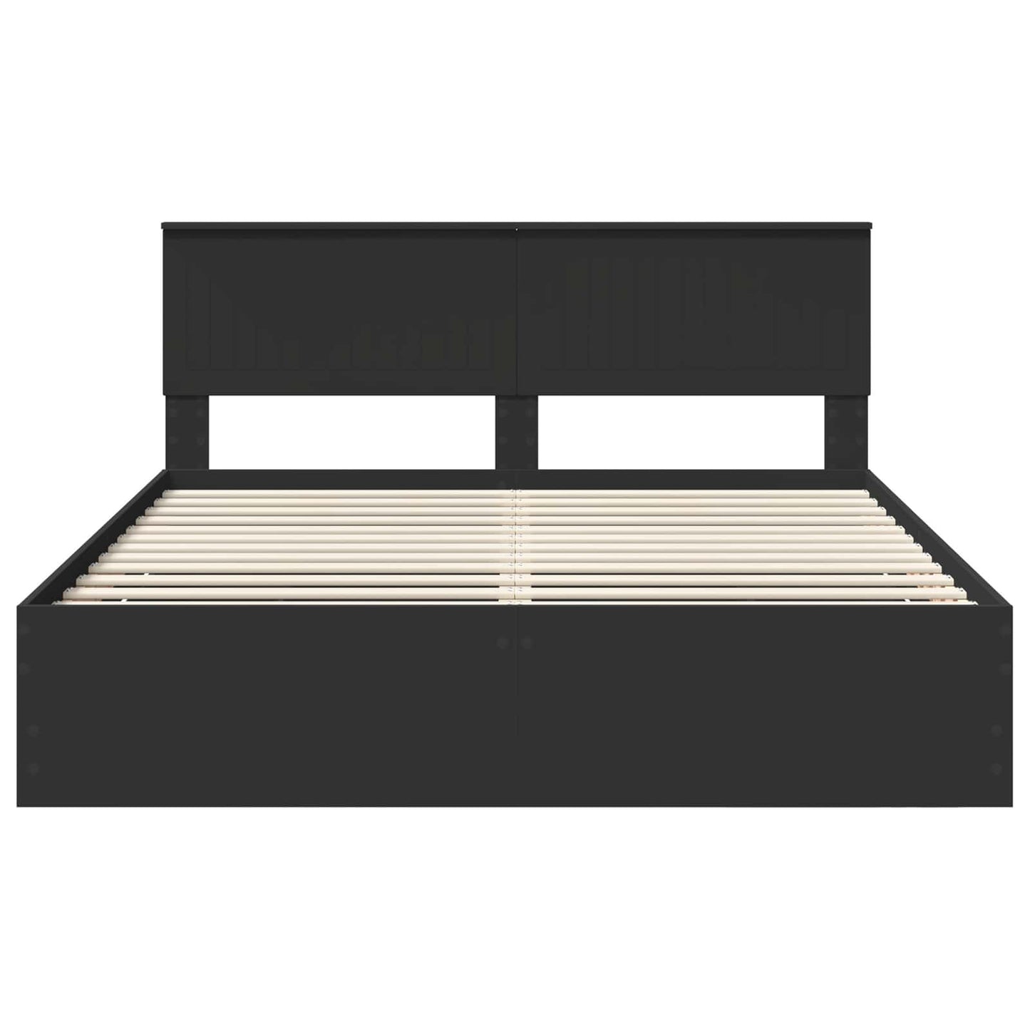 Struttura del letto Nero 160 x 200 cm Legno Ingegnerizzato