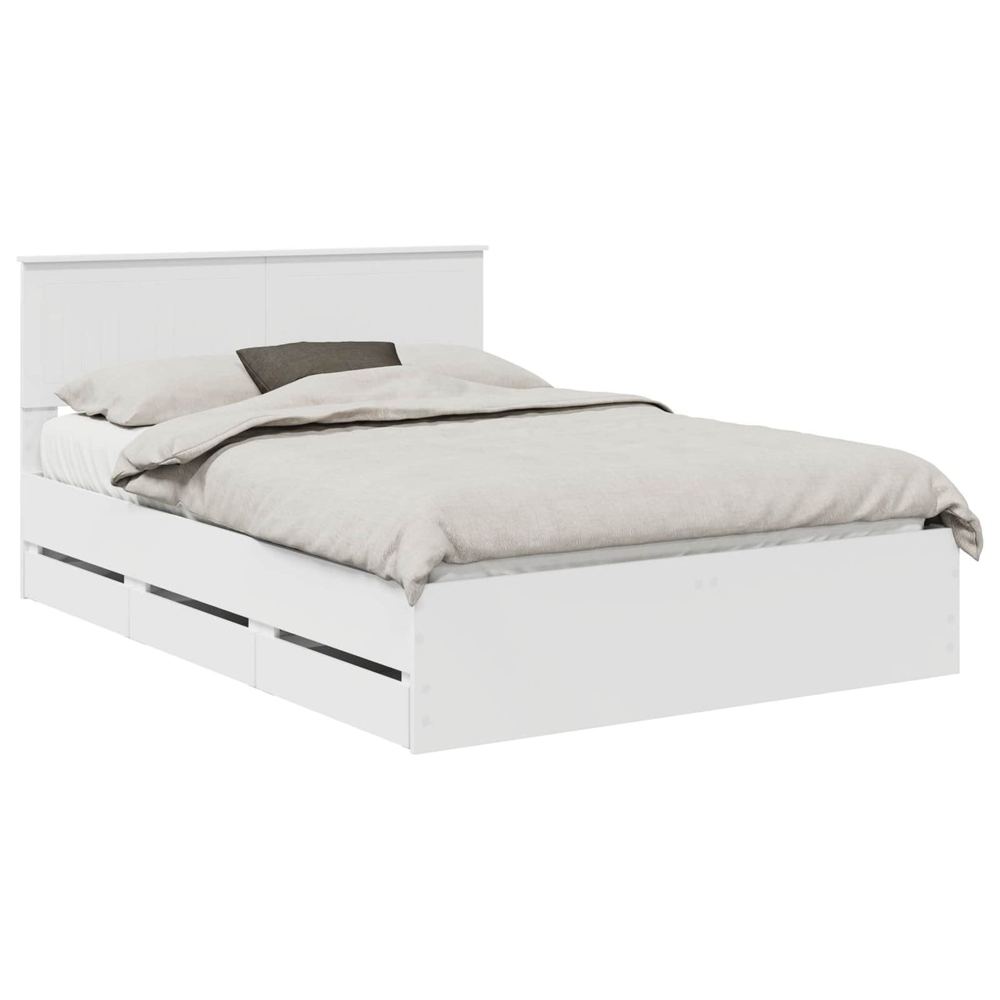 Struttura del letto Bianco 140 x 200 cm Legno Ingegnerizzato