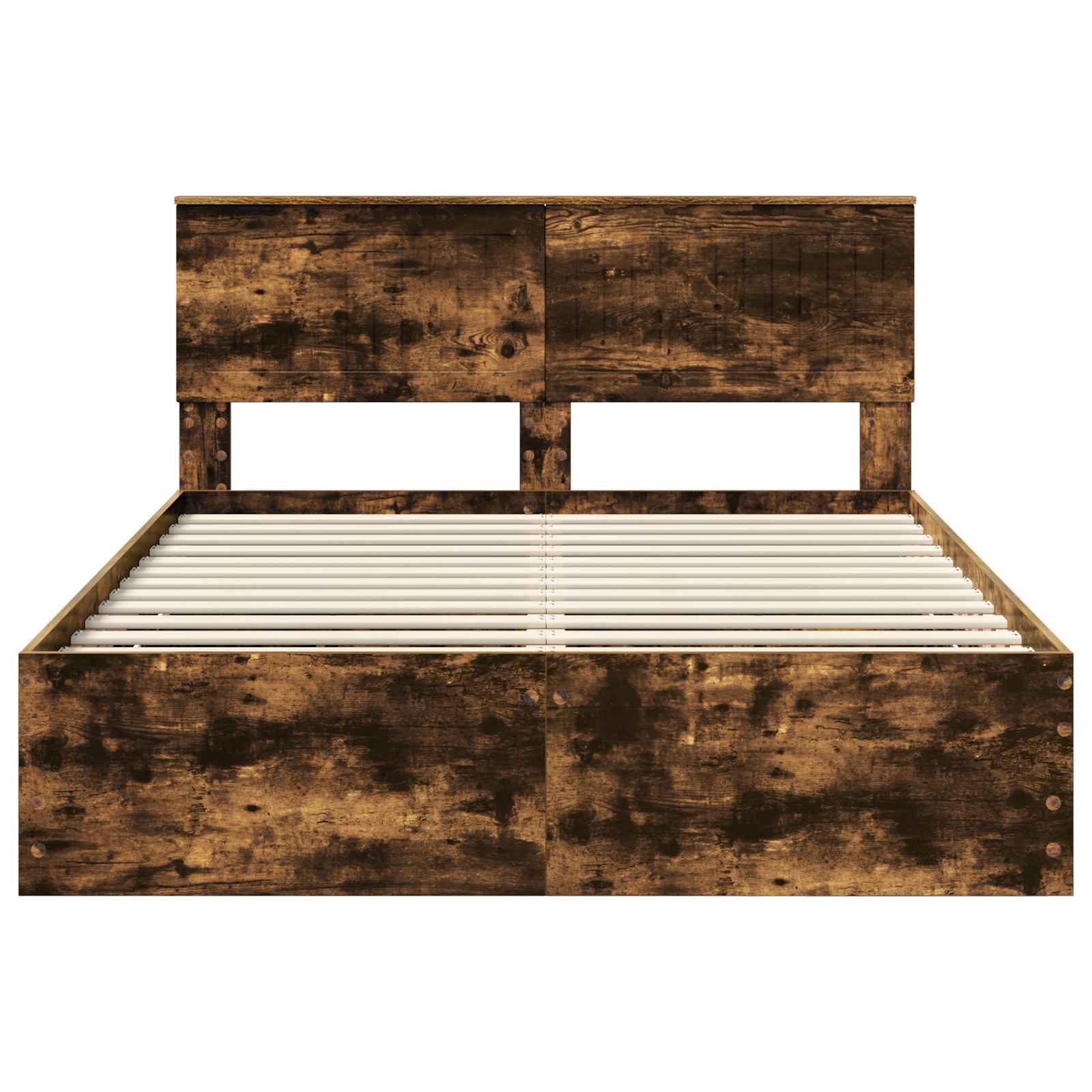 Struttura del letto con cassetto Rovere fumé 135 x 190 cm | homemem39