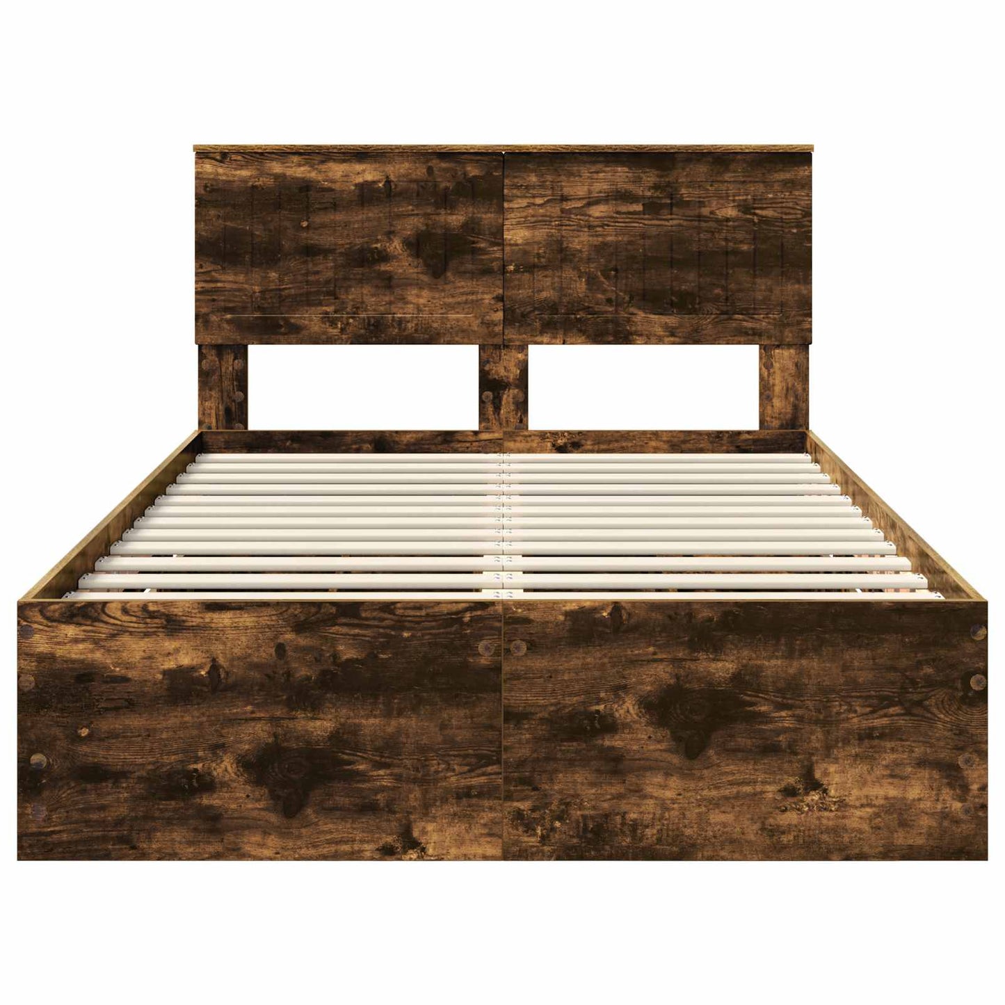 Struttura del letto con cassetto Rovere fumé 120 x 200 cm | homemem39