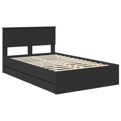 Struttura del letto Nero 120 x 190 cm Legno Ingegnerizzato | homemem39