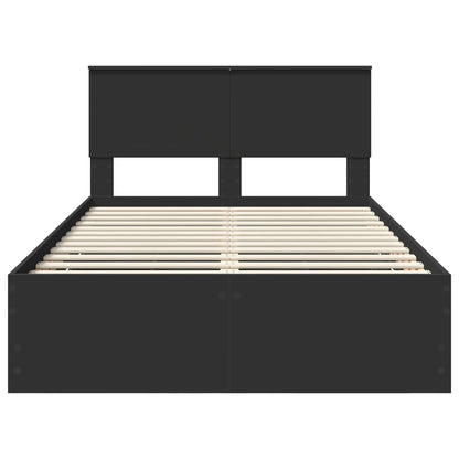Struttura del letto Nero 120 x 190 cm Legno Ingegnerizzato | homemem39