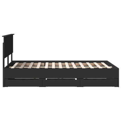 Struttura del letto Nero 120 x 190 cm Legno Ingegnerizzato | homemem39
