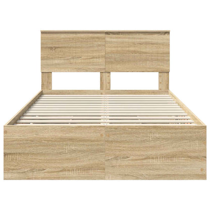 Struttura del letto con cassetto Rovere Sonoma 120 x 200 cm