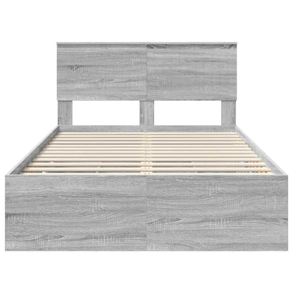 Struttura del letto con cassetto Grigio Sonoma 120 x 200 cm