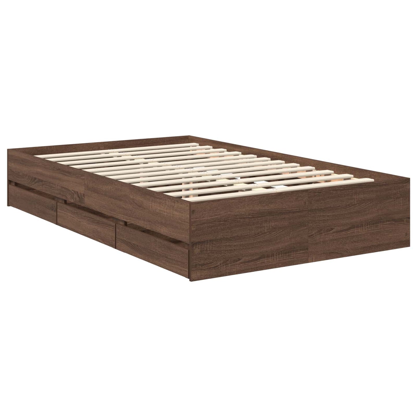 Struttura del letto con cassetto Rovere Marrone 120 x 190 cm | homemem39