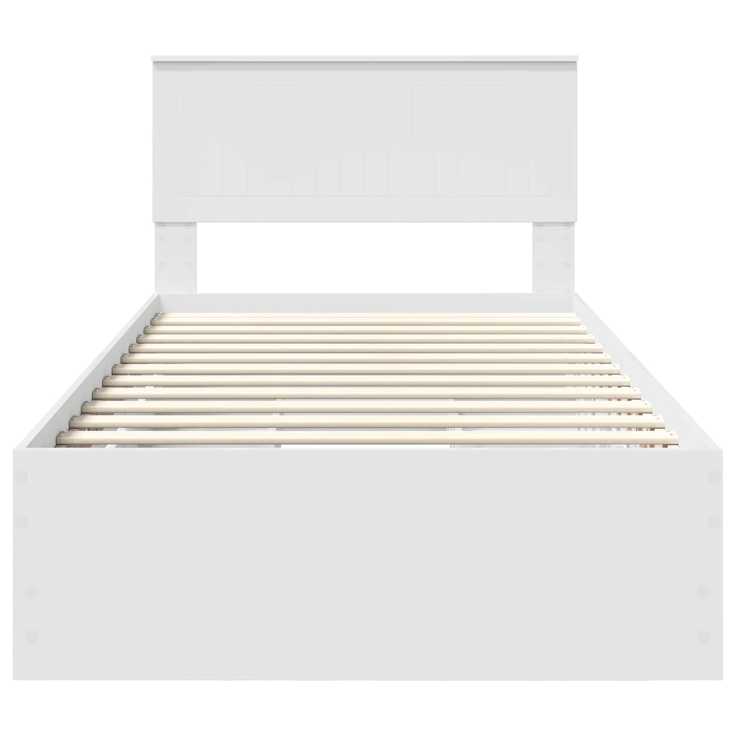 Struttura del letto Bianco 100 x 200 cm Legno Ingegnerizzato