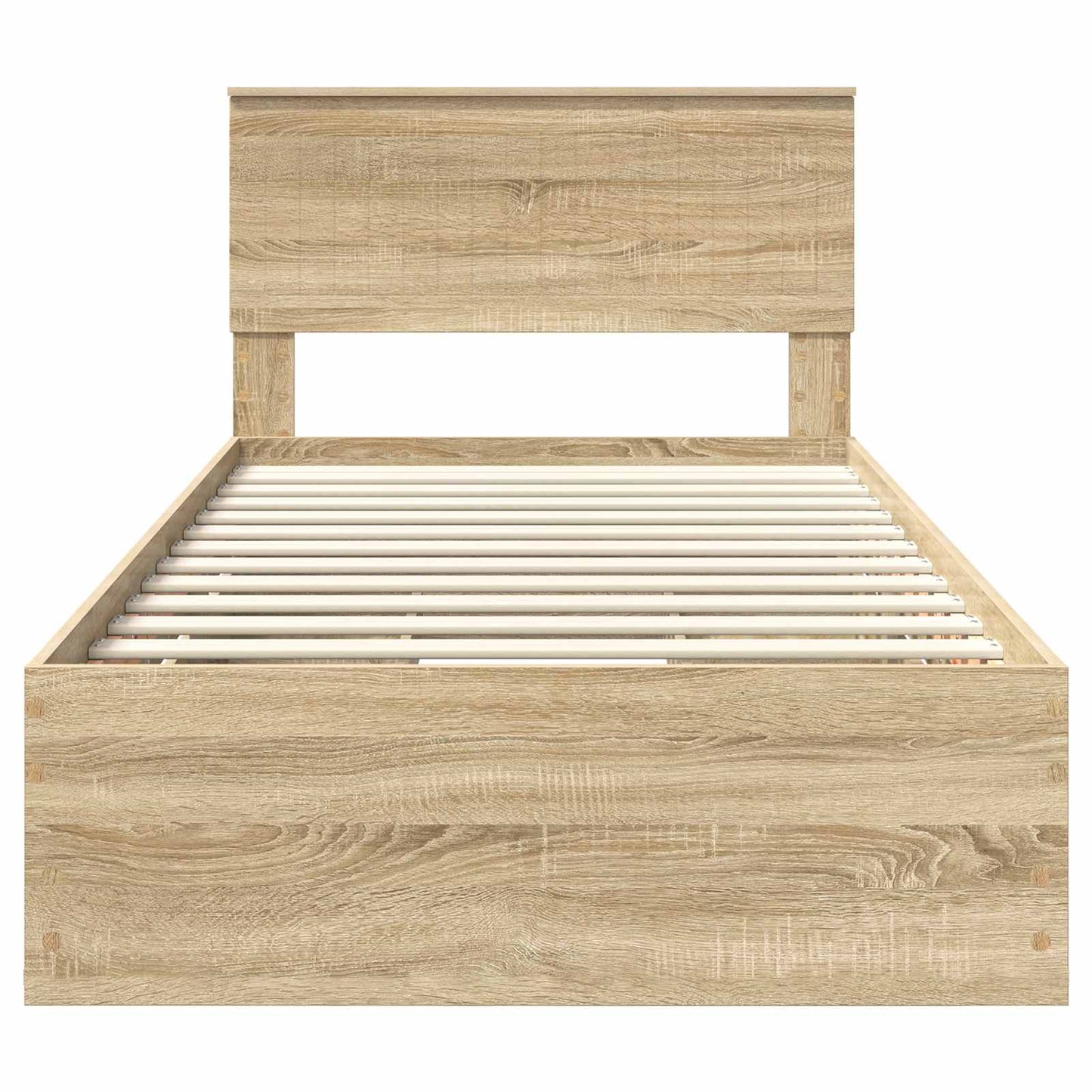 Struttura del letto con cassetto Rovere Sonoma 100 x 200 cm