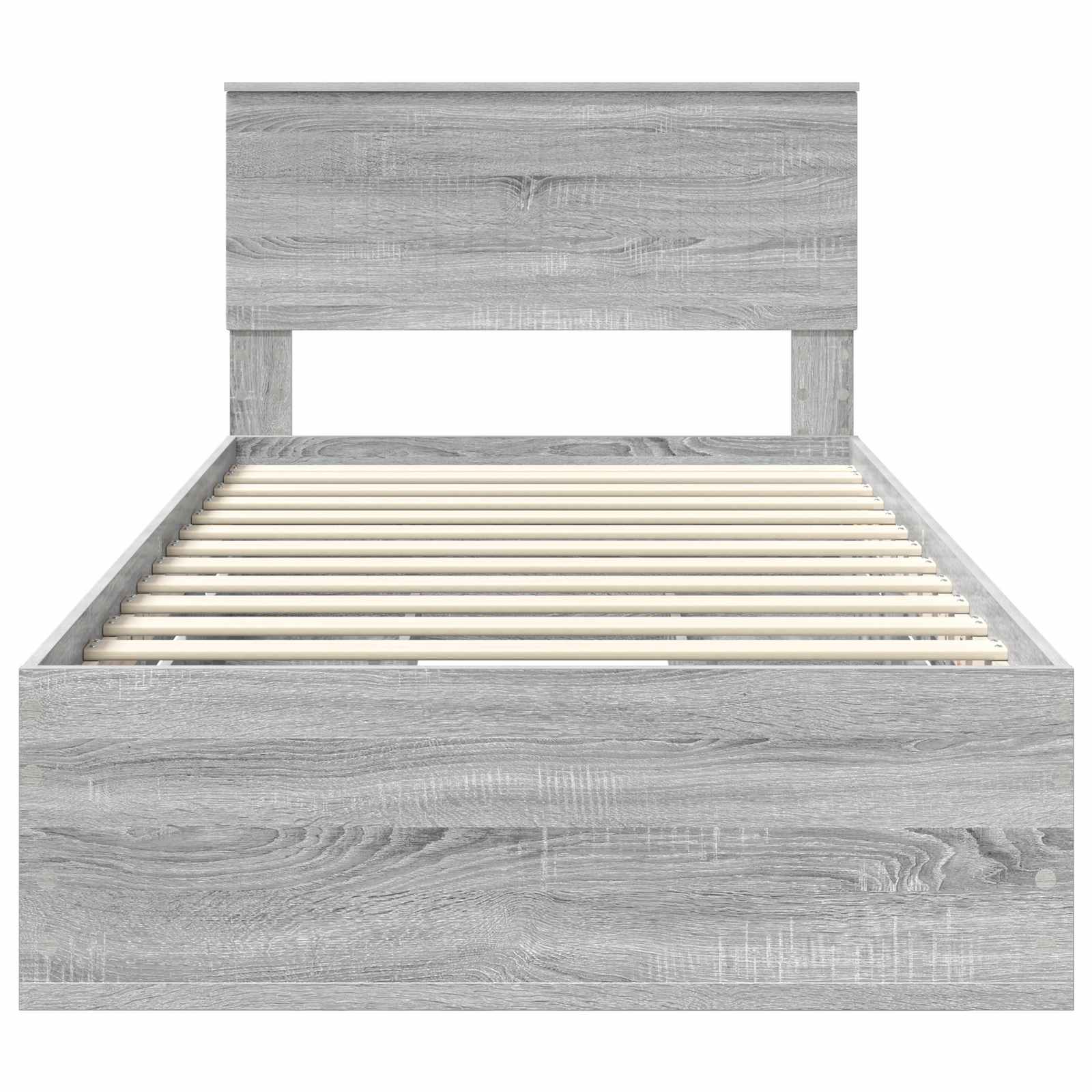 Struttura del letto con cassetto Grigio Sonoma 100 x 200 cm | homemem39