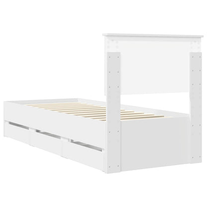 Struttura del letto Bianco 75 x 190 cm Legno Ingegnerizzato