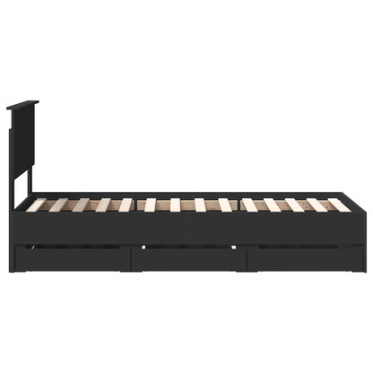 Struttura del letto Nero 75 x 190 cm Legno Ingegnerizzato | homemem39