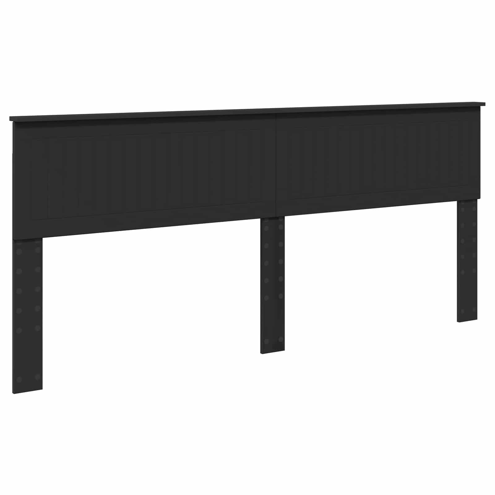 Letto con Contenitore Nero 200 x 200 cm Legno multistrato | homemem39