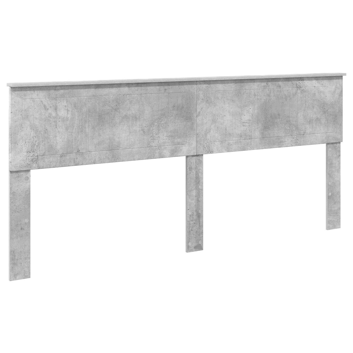 Letto con Contenitore con testiera Grigio cemento 200 x 200 cm | homemem39