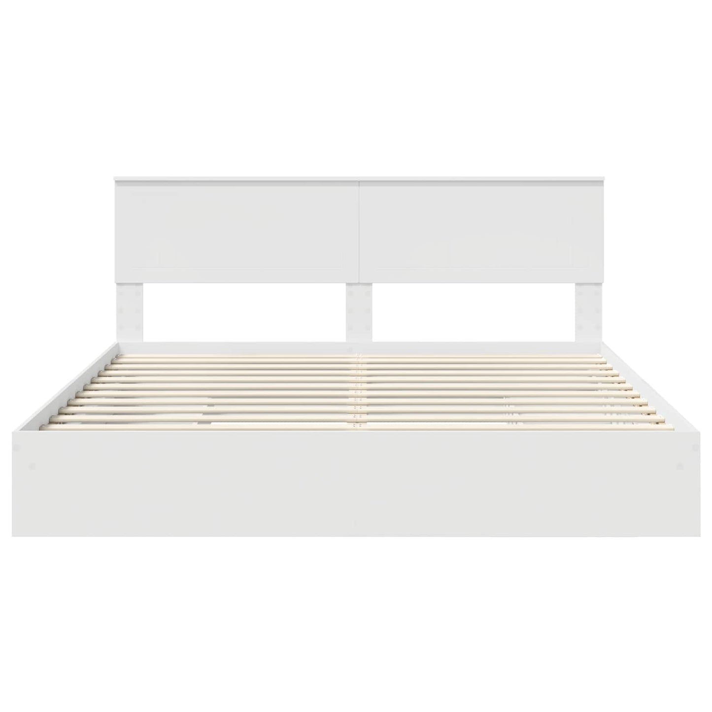 Letto con Contenitore Bianco 180 x 200 cm Legno multistrato | homemem39
