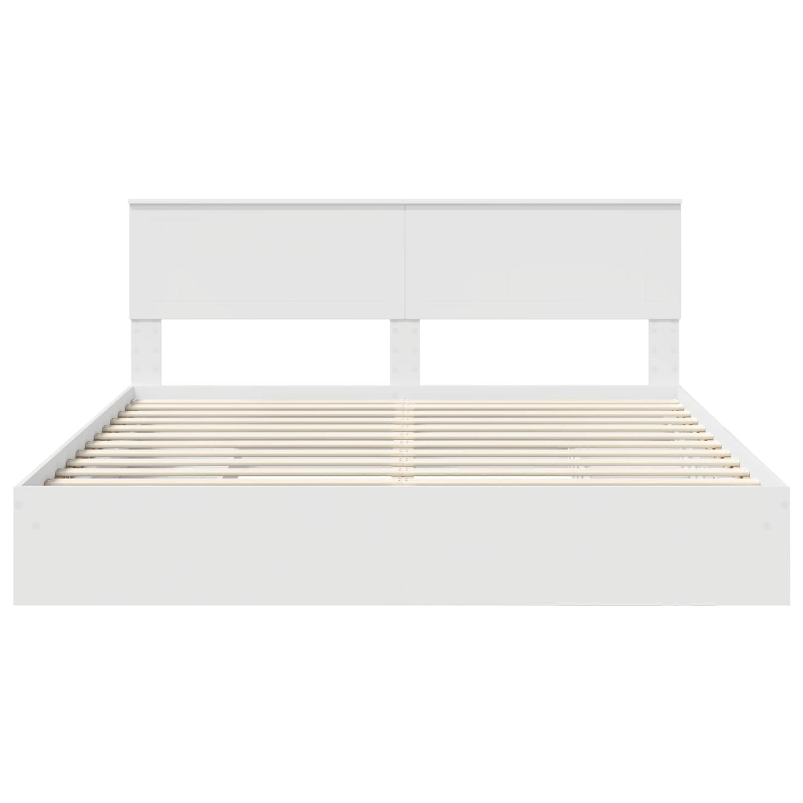 Letto con Contenitore Bianco 180 x 200 cm Legno multistrato | homemem39