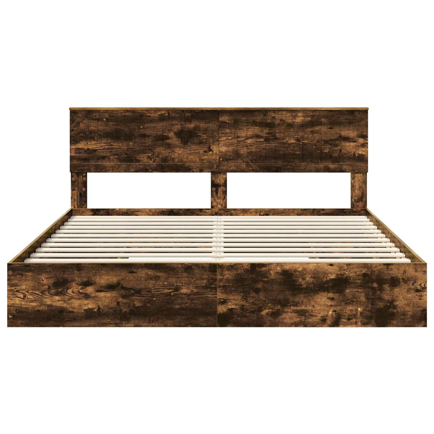 Letto con Contenitore con testiera Rovere fumé 180 x 200 cm | homemem39