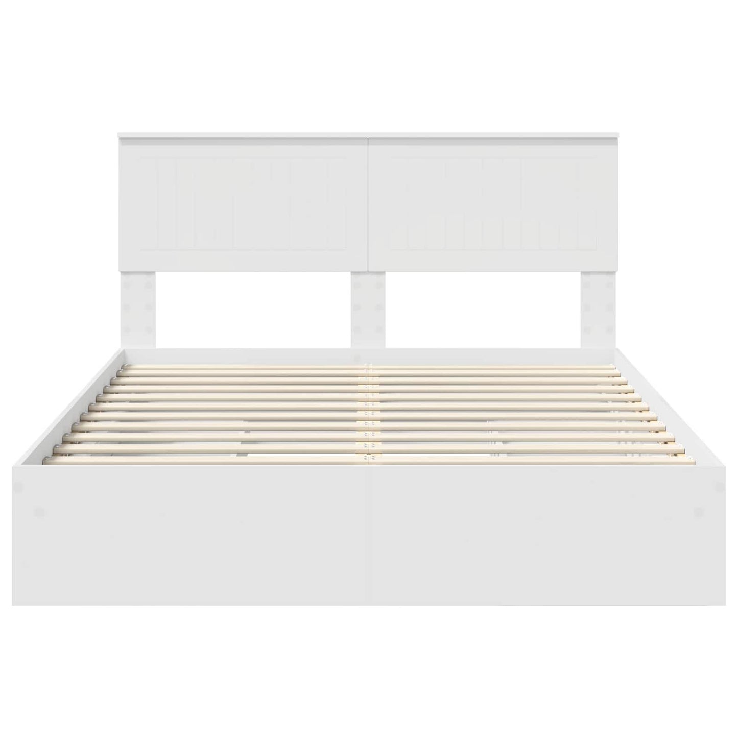 Letto con Contenitore Bianco 140 x 190 cm Legno multistrato | homemem39
