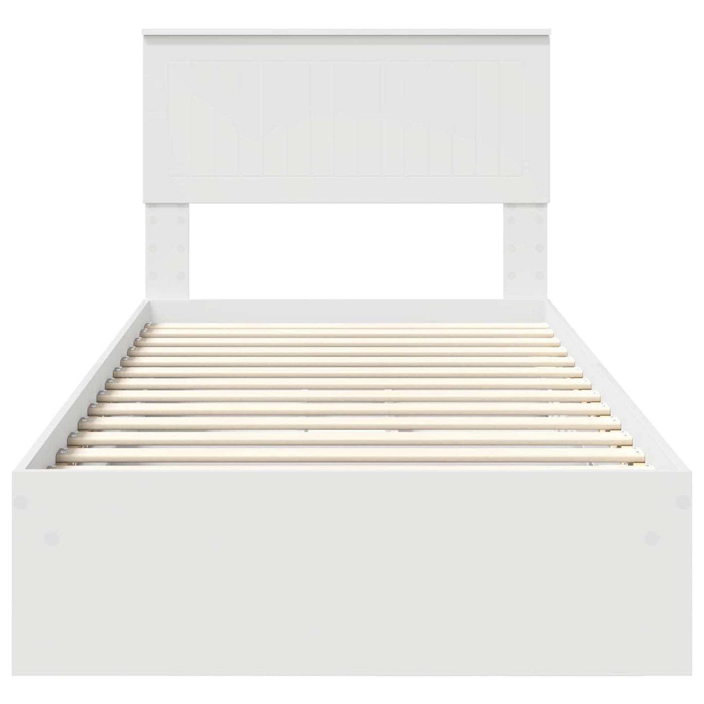 Letto con Contenitore Bianco 90 x 200 cm Legno multistrato | homemem39