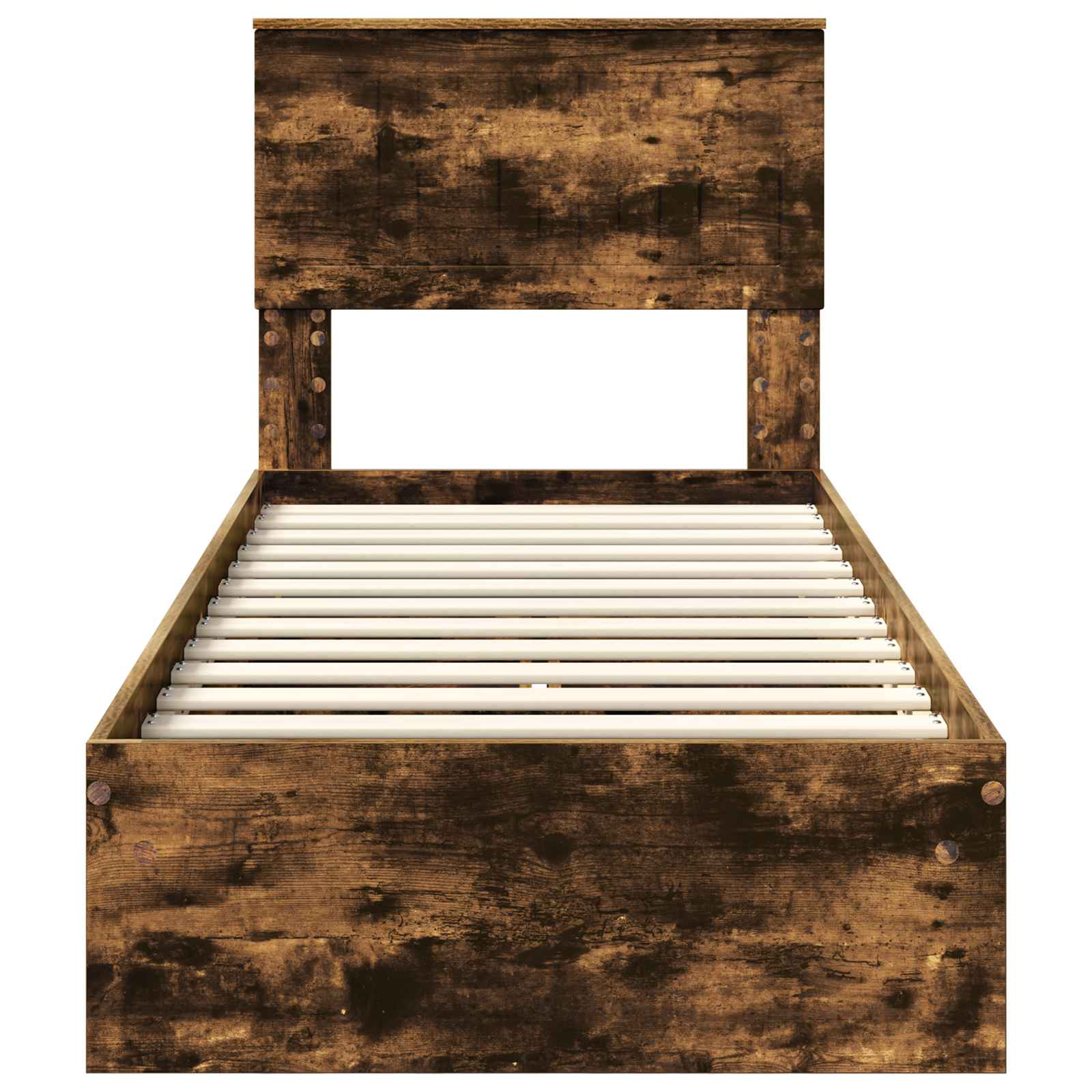 Letto con Contenitore Rovere fumé 75 x 190 cm Legno multistrato | homemem39