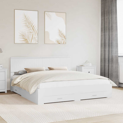 Struttura del letto Bianco 180 x 200 cm Legno ingegnerizzato | homemem39