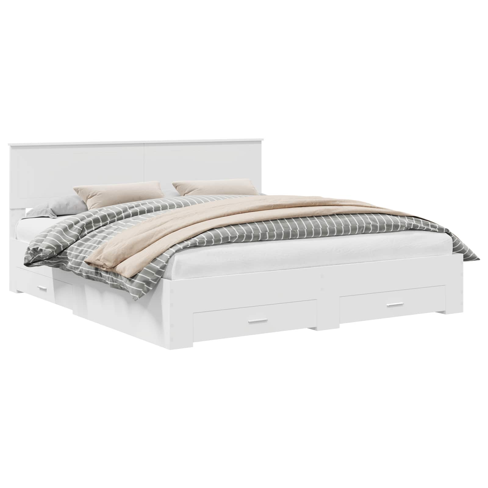 Struttura del letto Bianco 180 x 200 cm Legno ingegnerizzato | homemem39
