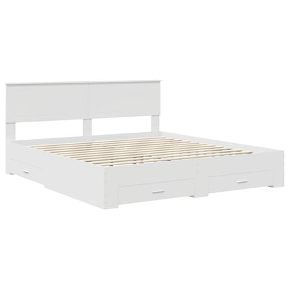 Struttura del letto Bianco 180 x 200 cm Legno ingegnerizzato | homemem39