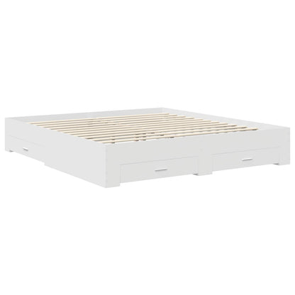 Struttura del letto Bianco 180 x 200 cm Legno ingegnerizzato | homemem39