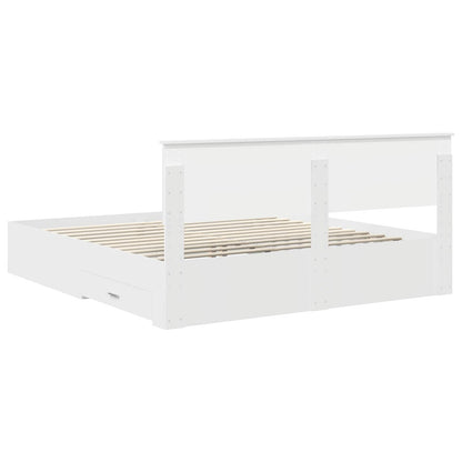 Struttura del letto Bianco 180 x 200 cm Legno ingegnerizzato | homemem39