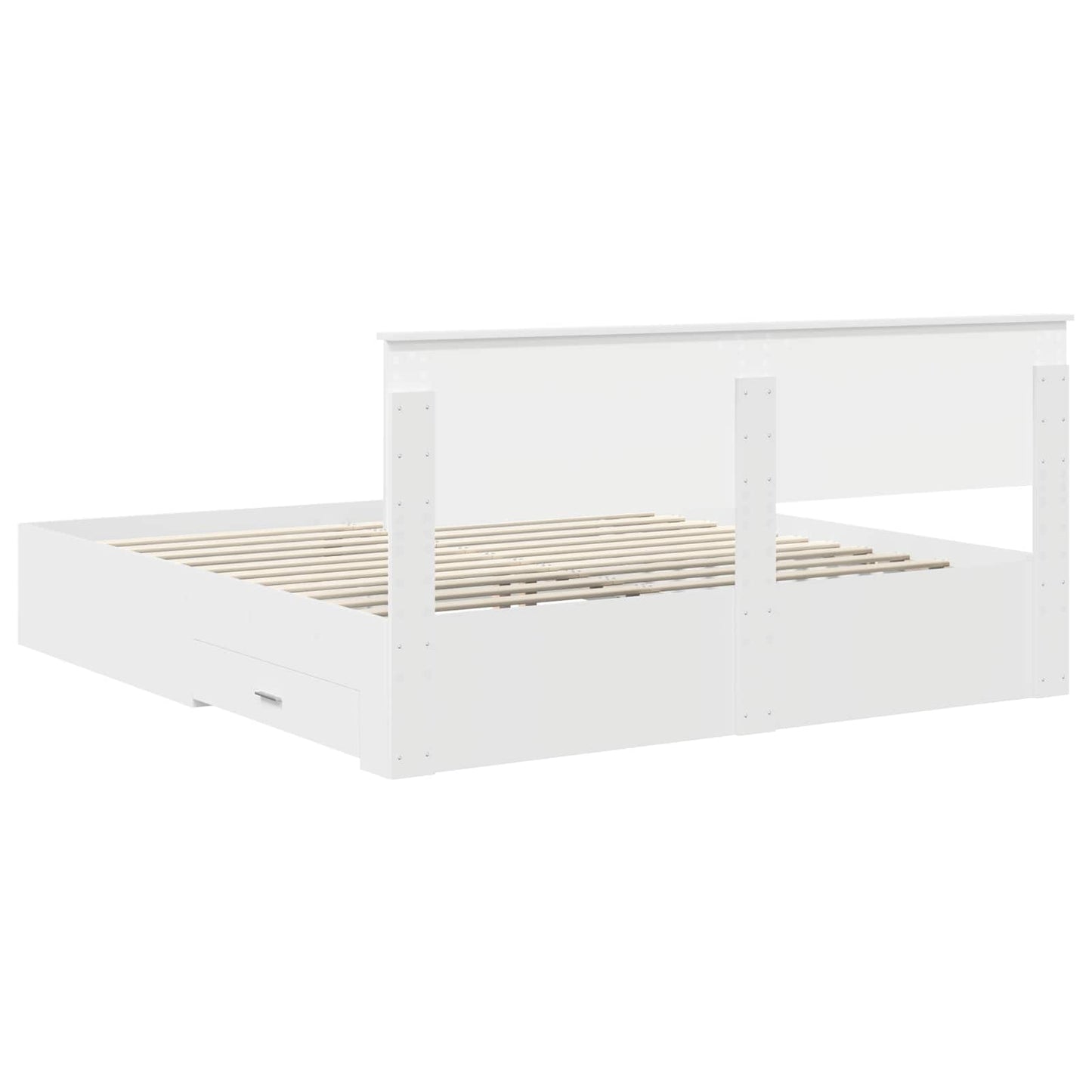 Struttura del letto Bianco 180 x 200 cm Legno ingegnerizzato | homemem39
