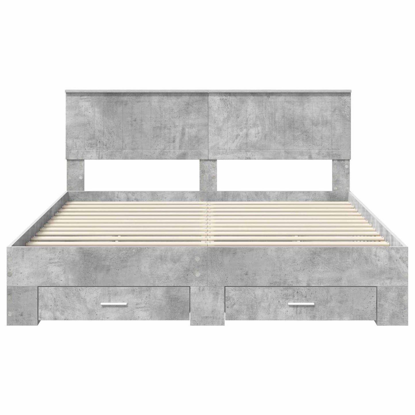 Struttura del letto con cassetto Grigio Cemento 160 x 200 cm | homemem39