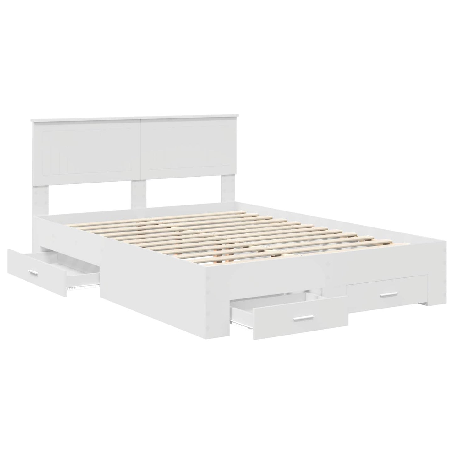 Struttura del letto Bianco 140 x 200 cm Legno ingegnerizzato | homemem39