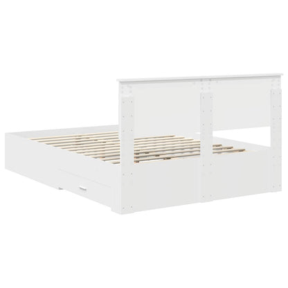 Struttura del letto Bianco 140 x 200 cm Legno ingegnerizzato | homemem39