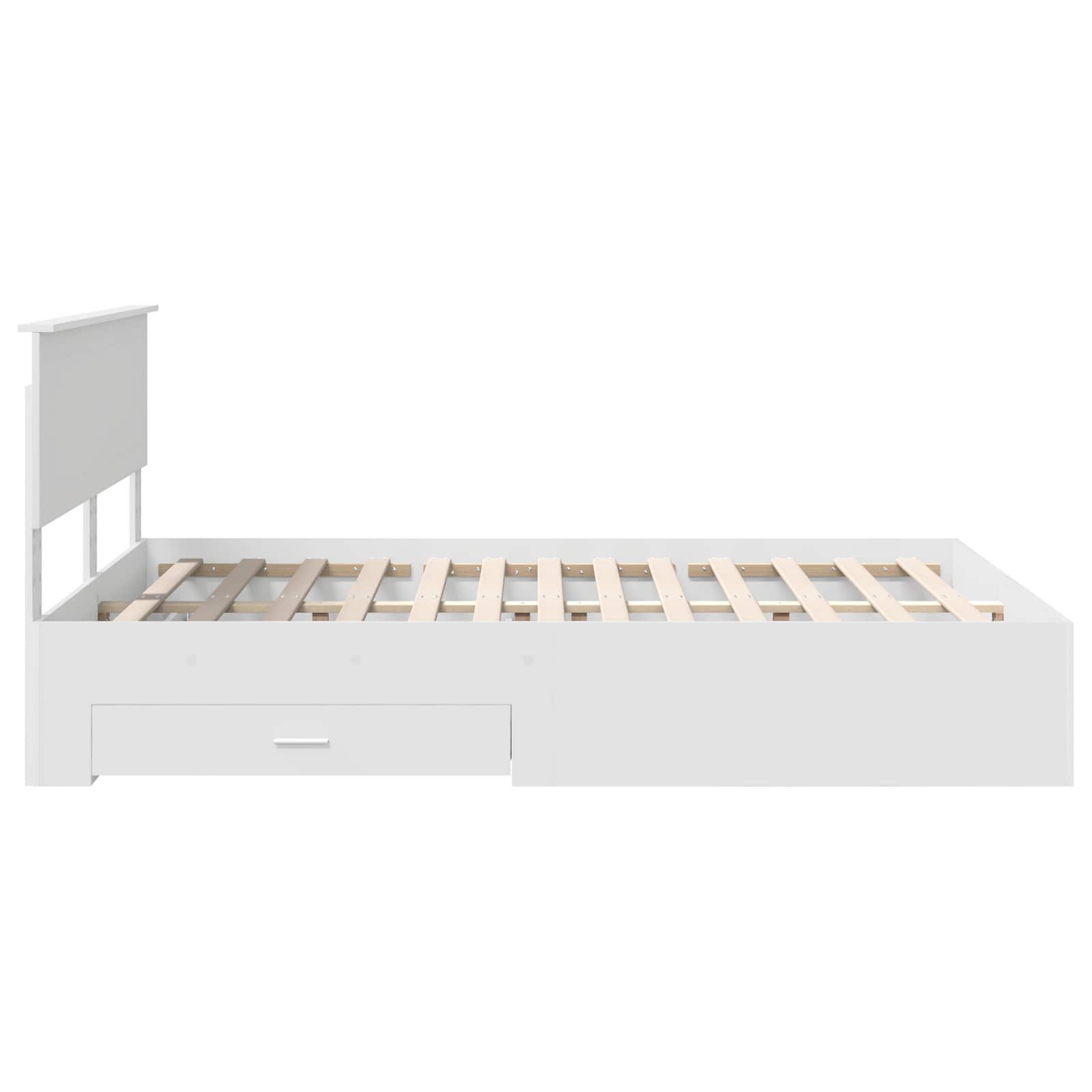 Struttura del letto Bianco 140 x 200 cm Legno ingegnerizzato | homemem39