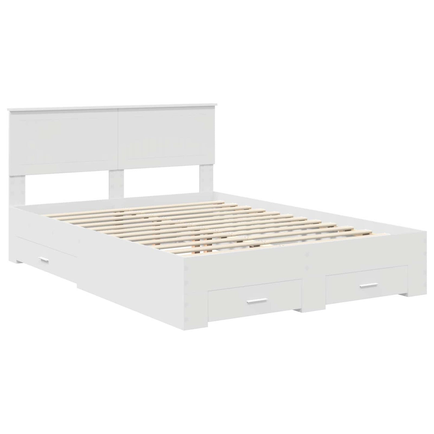 Struttura del letto Bianco 140 x 190 cm Legno ingegnerizzato | homemem39
