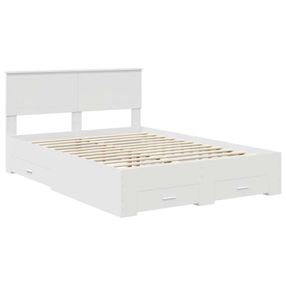 Struttura del letto Bianco 140 x 190 cm Legno ingegnerizzato | homemem39