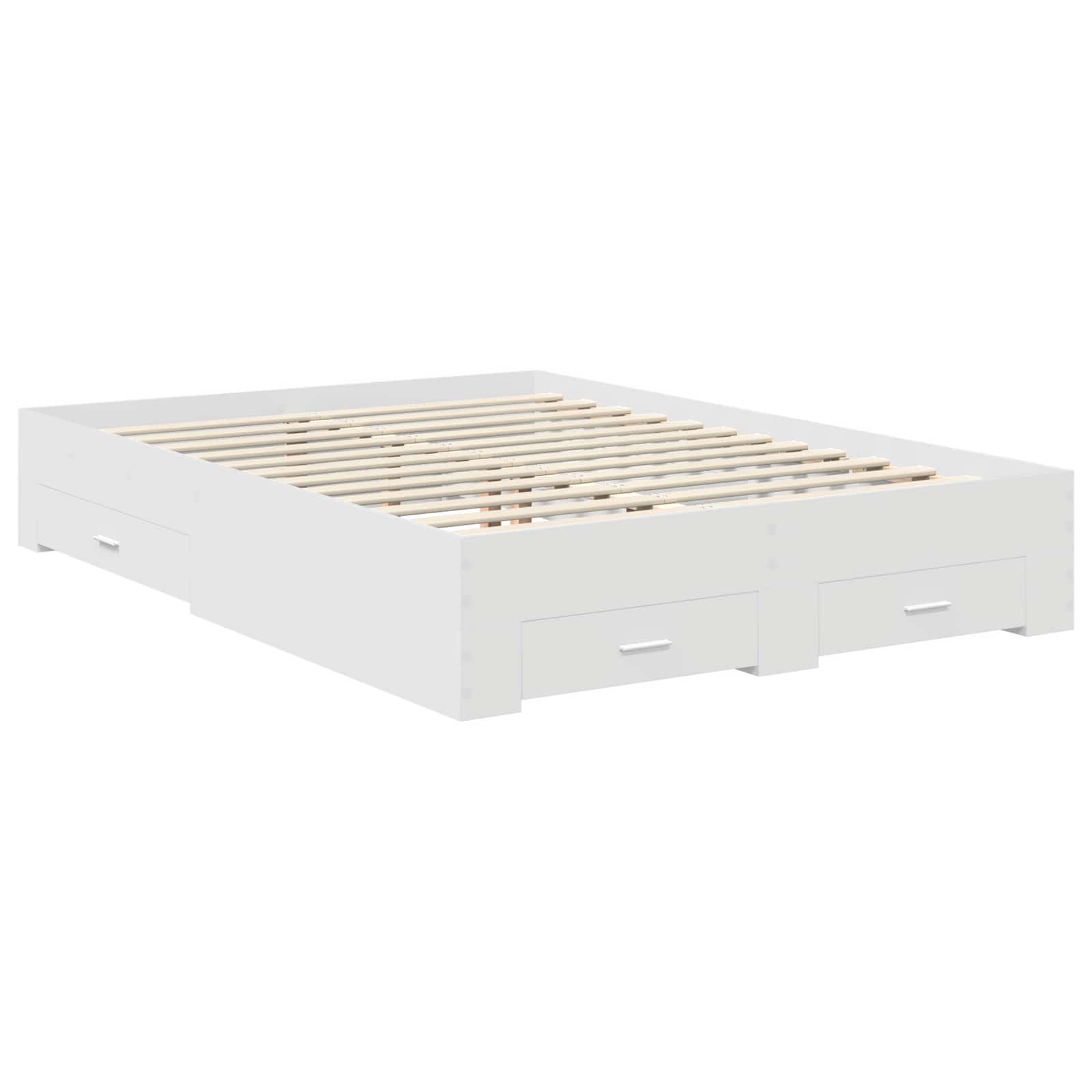 Struttura del letto Bianco 140 x 190 cm Legno ingegnerizzato | homemem39