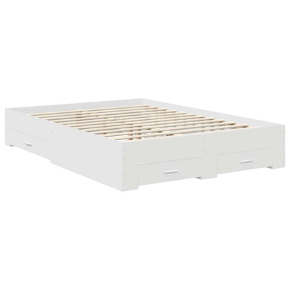 Struttura del letto Bianco 140 x 190 cm Legno ingegnerizzato | homemem39