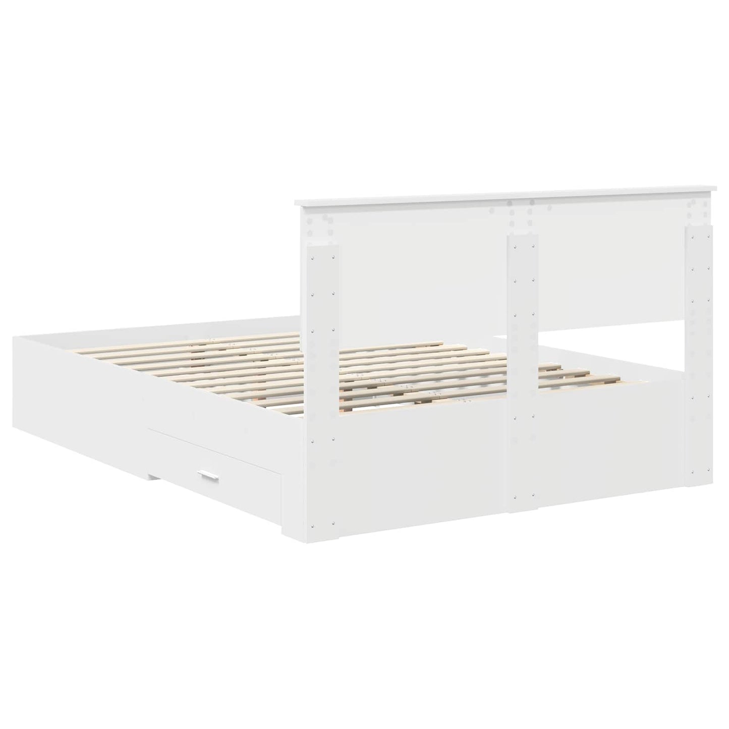 Struttura del letto Bianco 140 x 190 cm Legno ingegnerizzato | homemem39