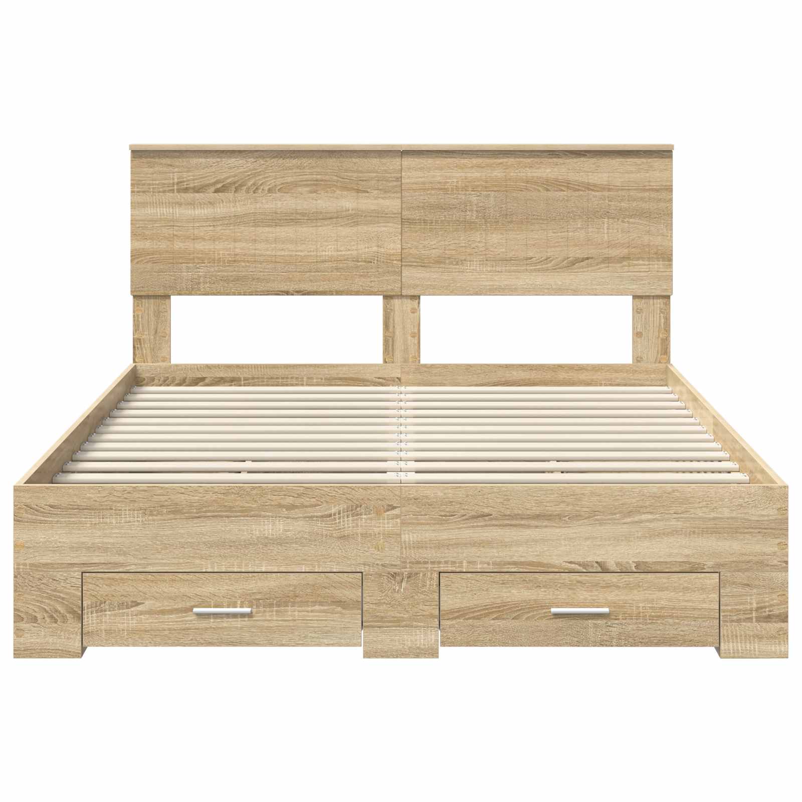 Struttura del letto con cassetto Rovere Sonoma 140 x 190 cm | homemem39