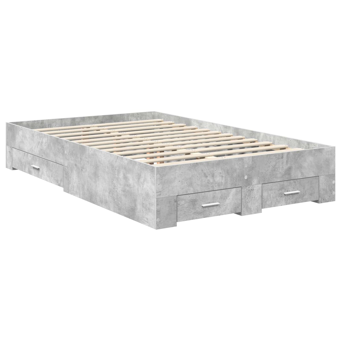 Struttura del letto con cassetto Grigio Cemento 120 x 200 cm | homemem39